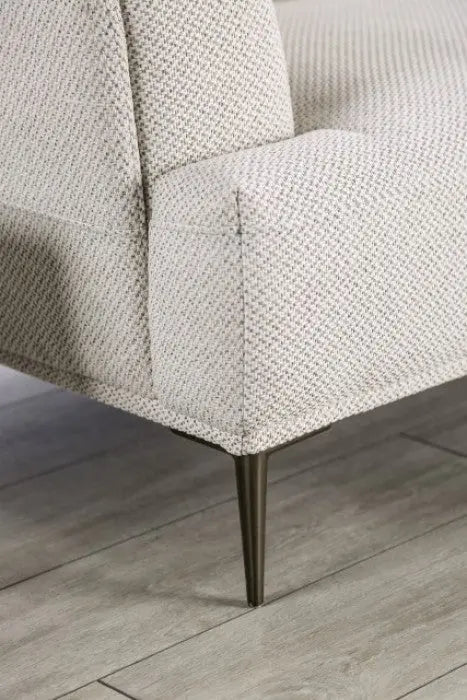 Moden J-Shaped Sectional – Contemporary Beige Chenille Denmark Home