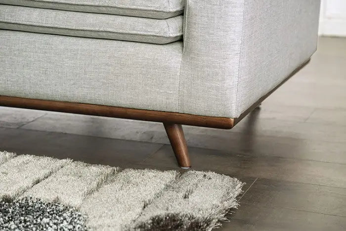 Isola Sofa – Dark Brown Frame with Light Gray Cushions Denmark Home