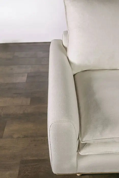 Isola Sofa – Oak Frame with Linen White Cushions Denmark Home
