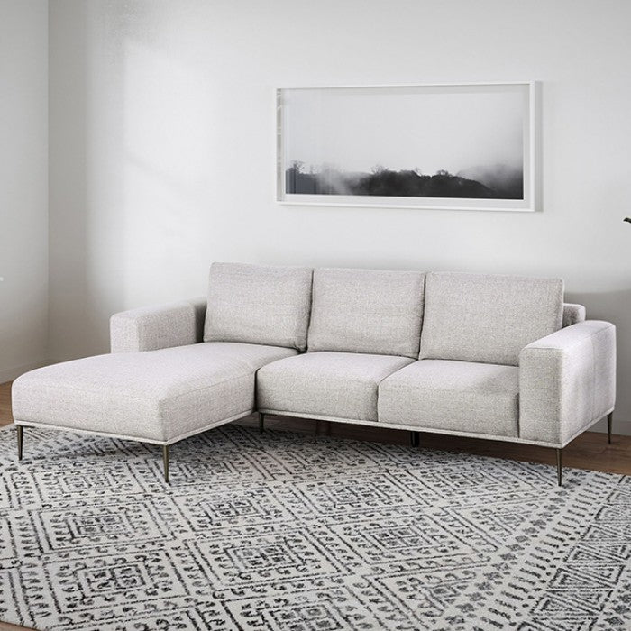 Element Sectional – Gray Chenille with Left Chaise
