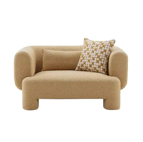 Karsen Oversized Chair – Yellow with Curved Back and Round Arms Denmark Home
