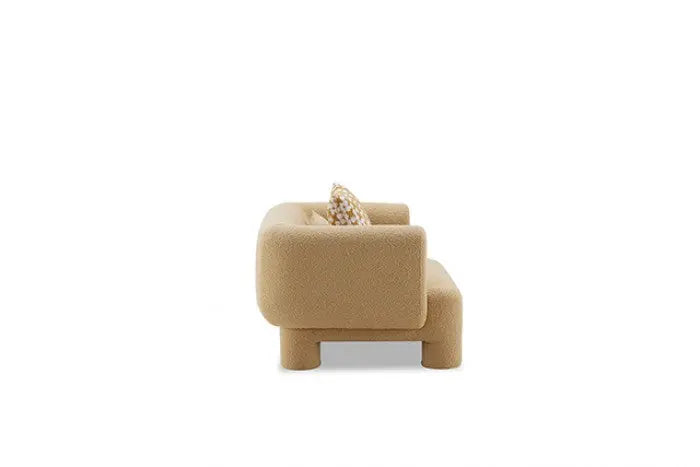 Karsen Oversized Chair – Yellow with Curved Back and Round Arms Denmark Home