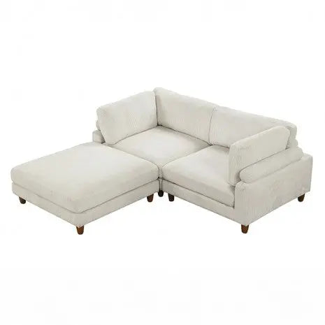 Fontaine Modular Sectional – Beige Corduroy (Section D Component) Denmark Home