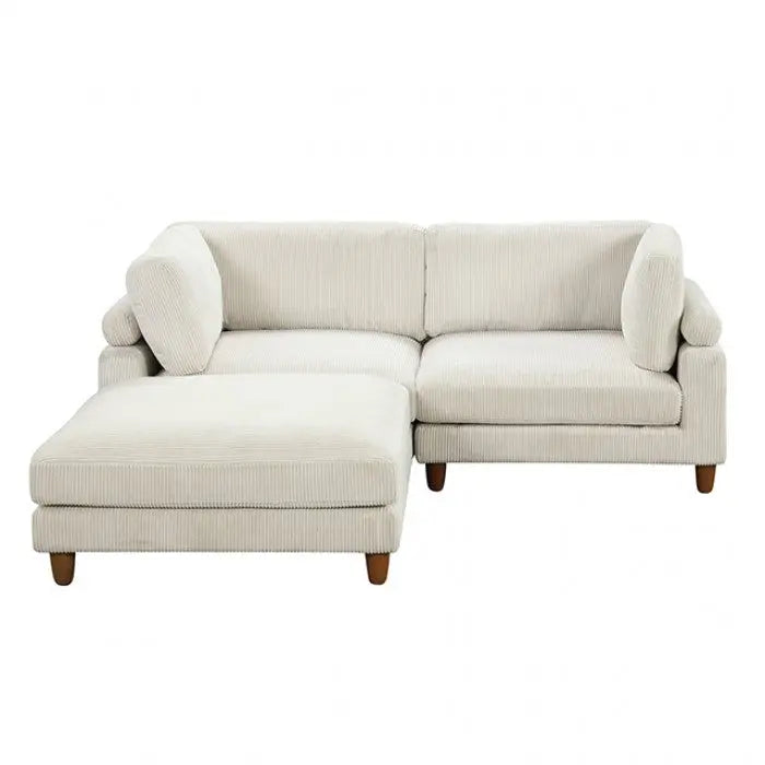 Fontaine Modular Sectional – Beige Corduroy (Section D Component) Denmark Home