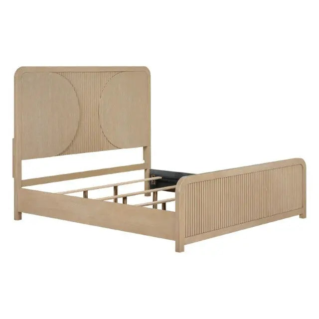 Norvik Reeded Panel Bed – Natural (Queen / Eastern King) Denmark Home