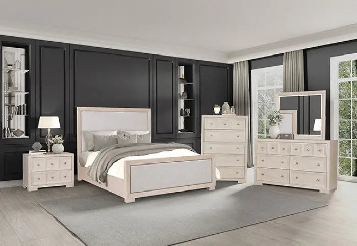 Axis 5-Piece Queen Bedroom Set – Tawny Oak (Modern Classic) Denmark Home