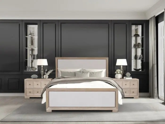 Axis 5-Piece Queen Bedroom Set – Tawny Oak (Modern Classic) Denmark Home