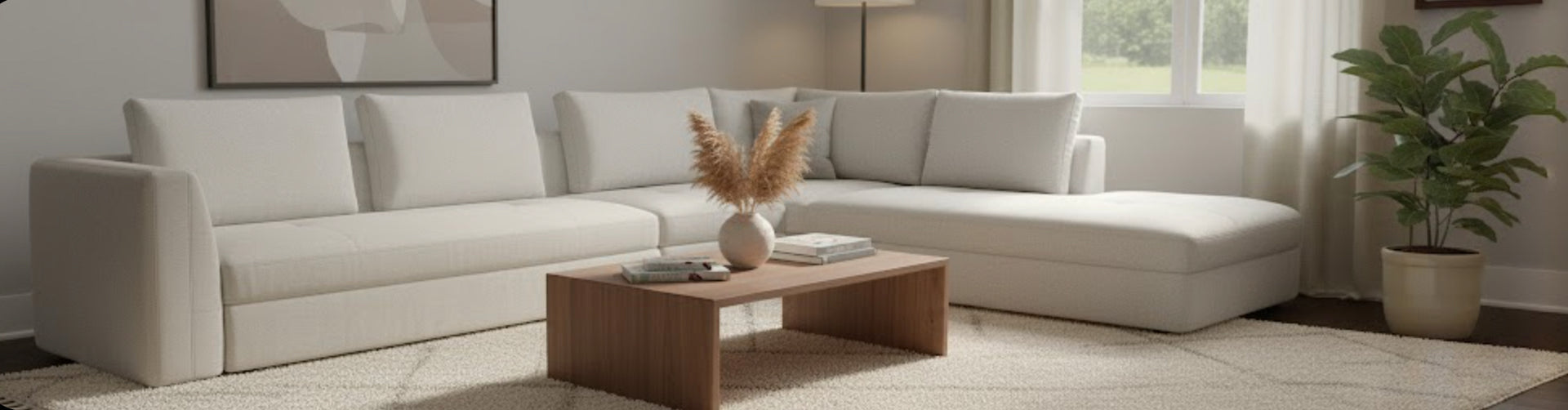 Bergamo Right-Facing Sectional Sofa with Round Lounging Unit by Morten Georgsen