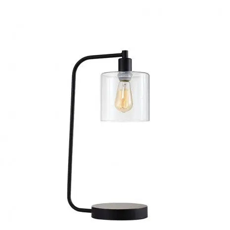 Eclectic Table Lamp – Black Metal Frame Denmark Home