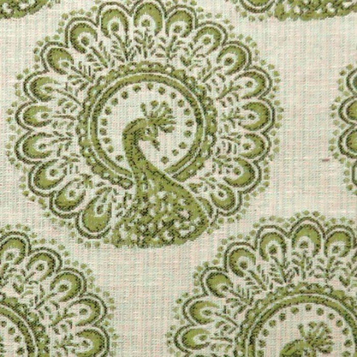 Isabelle Throw Pillow Set – Green Peacock Pattern Denmark Home