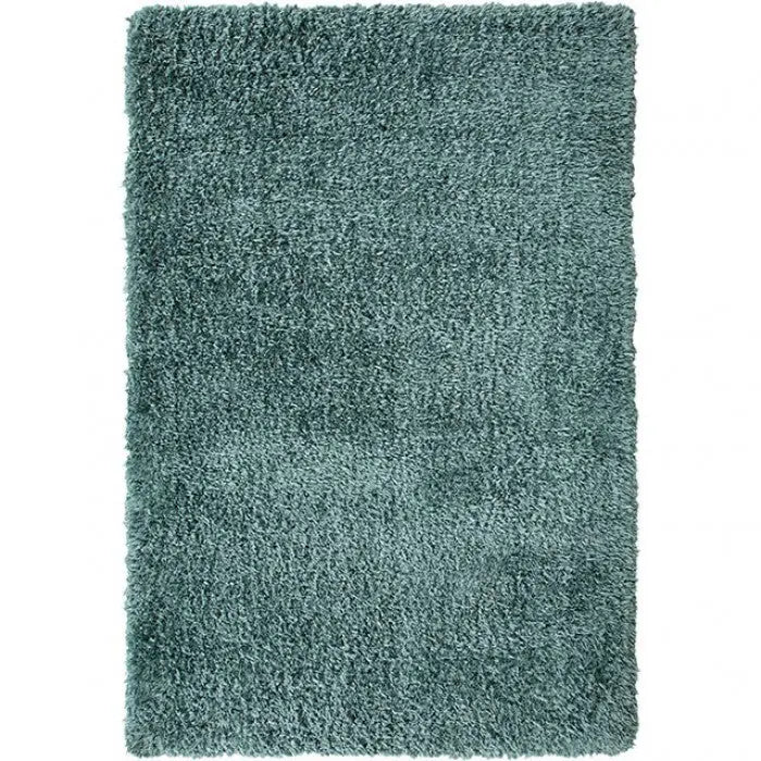 Solara Contemporary Solid Area Rug – Turquoise Denmark Home