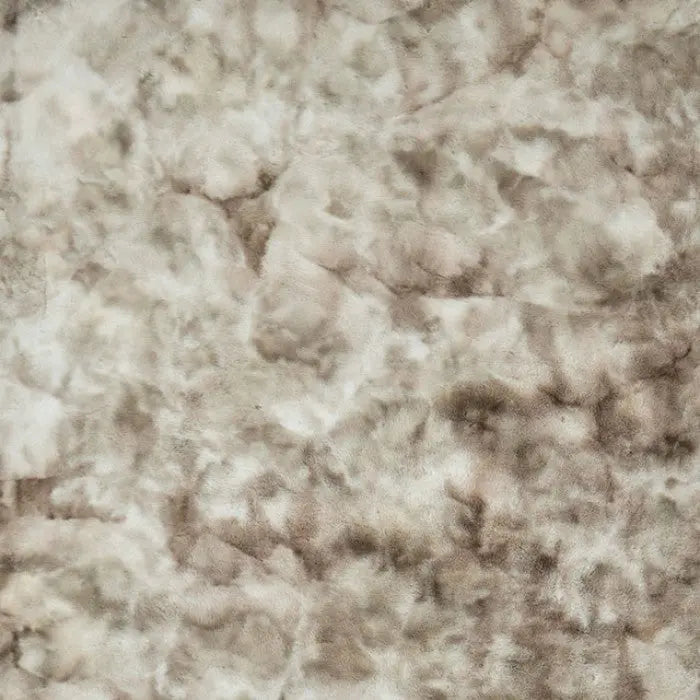 Manifest Faux Rabbit Fur Area Rug – Tie-Dye Beige Denmark Home