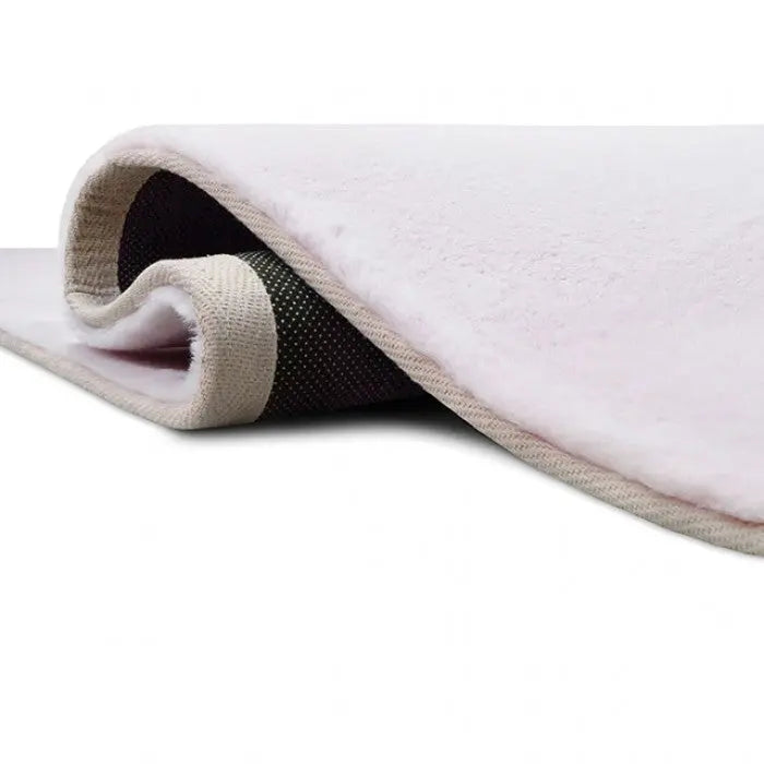 Manifest faux Rabbit Fur Area Rug – Tie-Dye pink Denmark Home