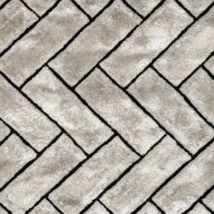 Terrain Contemporary 3D Area Rug – Gray Denmark Home