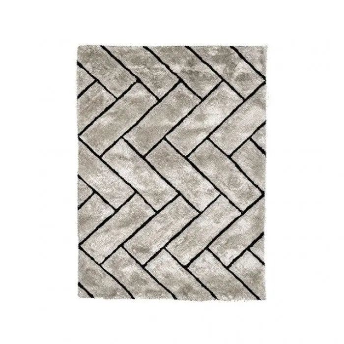 Terrain Contemporary 3D Area Rug – Gray Denmark Home