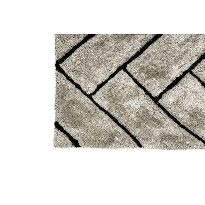 Terrain Contemporary 3D Area Rug – Gray Denmark Home