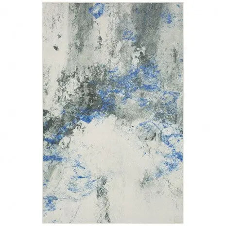 Mera  Area Rug – Blue/Gray Abstract Denmark Home